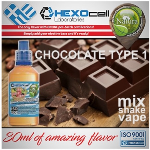 mix shake vape - natura 30/60 ml chocolate type 1